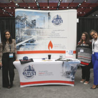 EMSI booth with staff